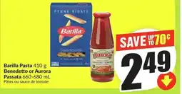 FreshCo Barilla Pasta and Benedetto or Aurora Passata offer