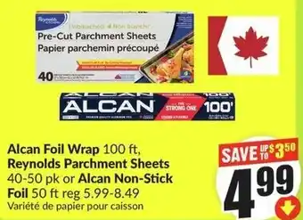 FreshCo Alcan Foil Wrap or Reynolds Parchment Sheets offer