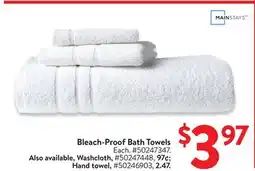 Walmart Bleach-Proof Bath Towels offer