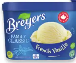 Walmart Breyers Family Classic Frozen Dessert Tub offer