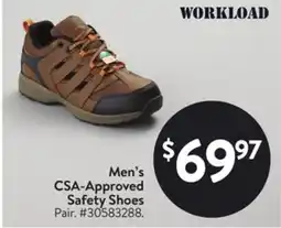 Walmart Men's CSA-Approved Safety Shoes offer