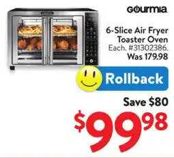 Walmart 6-Slice Air Fryer Toaster Oven offer