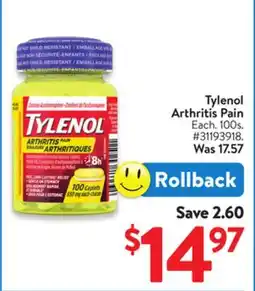 Walmart Tylenol Arthritis Pain offer