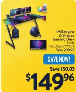 Walmart IMGadgets Z-Shaped Gaming Desk offer