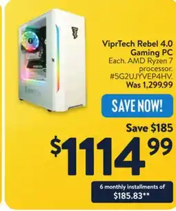 Walmart ViprTech Rebel 4.0 Gaming PC Gaming PC offer