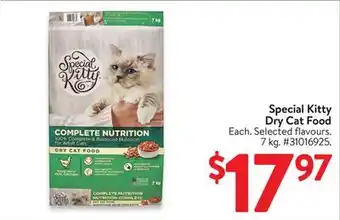 Walmart Special Kitty Dry Cat Food offer