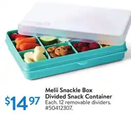 Walmart Melii Snackle Box Divided Snack Container offer