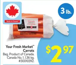 Walmart Your Fresh Market Carrots offer