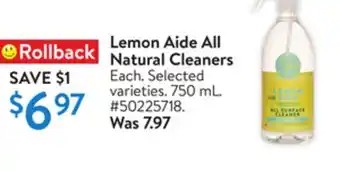 Walmart Lemon Aide All Natural Cleaners offer