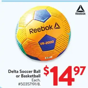 Walmart Delta Soccer Ball or Basketball offer