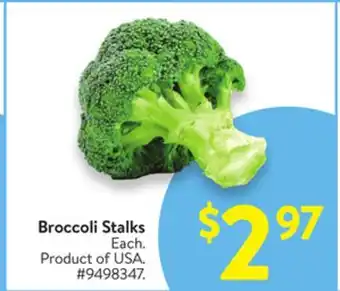 Walmart Broccoli Stalks offer