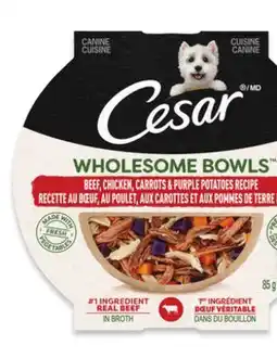 Walmart Cesar Wholesome Bowls Wet Dog Food offer