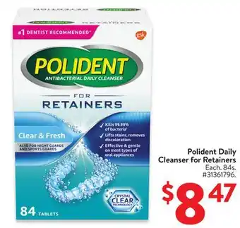 Walmart Polident Denture Cleanser for Retainers offer