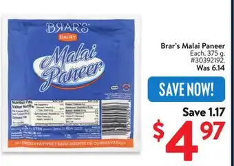 Walmart Brar's Malai Paneer offer