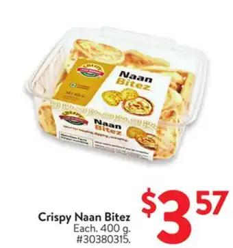 Walmart Crispy Naan Bitez offer