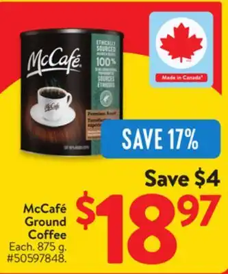 Walmart McCafé Ground Coffee offer