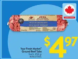 Walmart Your Fresh Market Ground Beef Tube offer