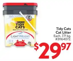 Walmart Tidy Cats Cat Litter offer