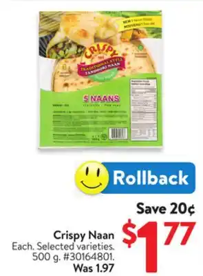 Walmart Crispy Naan offer