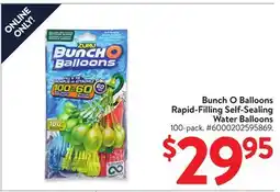 Walmart Bunch O Balloons Rapid-Filling Self-Sealing Water Balloons offer