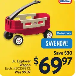 Walmart Jr. Explorer Wagon offer