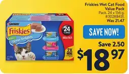 Walmart Friskies Wet Cat Food Value Pack offer