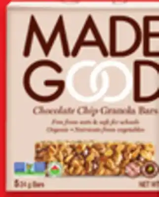 Walmart MadeGood Granola Bars offer