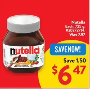 Walmart Nutella offer