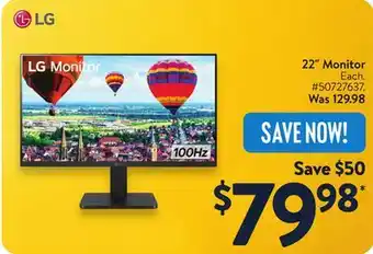 Walmart LG 22 Monitor offer