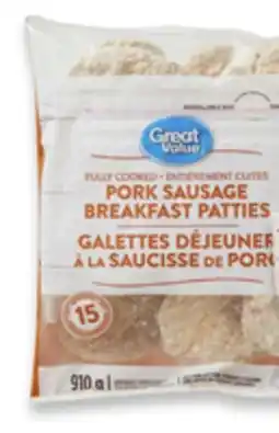 Walmart Great Value Breakfast Patties offer