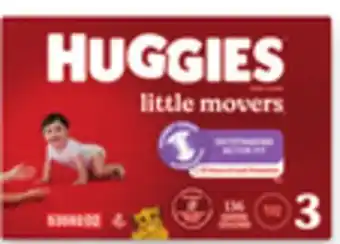 Walmart Huggies Little Movers Mega Colossal Pack Diapers offer