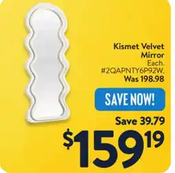 Walmart Kismet Velvet Mirror offer