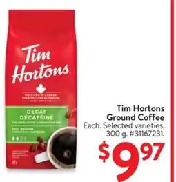 Walmart Tim Hortons Ground Coffee offer