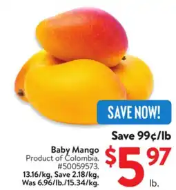 Walmart Baby Mango offer