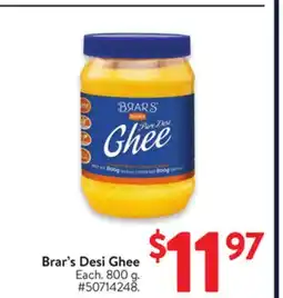 Walmart Brar's Desi Ghee offer