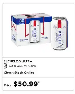 The Beer Store MICHELOB ULTRA offer