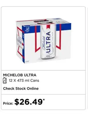 The Beer Store MICHELOB ULTRA offer