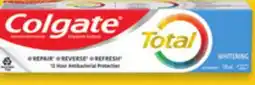 Walmart Colgate Total 120mL Toothpaste offer