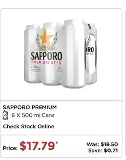 The Beer Store SAPPORO PREMIUM offer