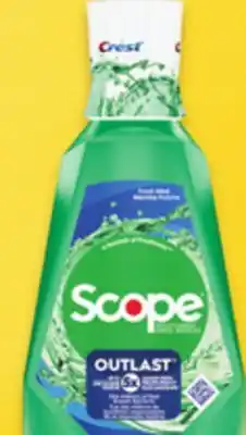 Walmart Scope Outlast Mouthwash 1 L offer