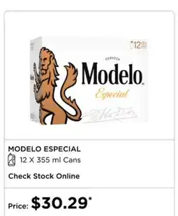 The Beer Store MODELO ESPECIAL offer