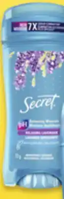 Walmart Secret Antiperspirant or Deodorant offer