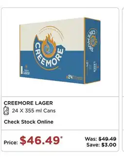 The Beer Store CREEMORE LAGER offer