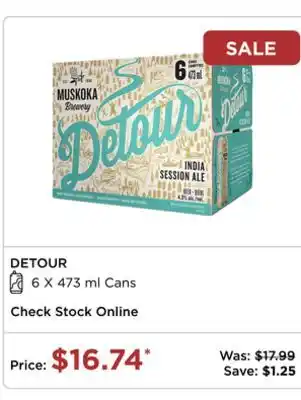 The Beer Store DETOUR offer