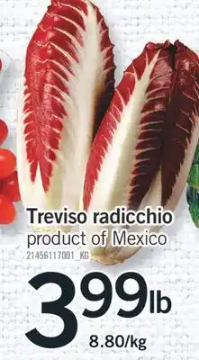 Fortinos TREVISO RADICCHIO offer