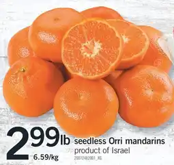 Fortinos SEEDLESS ORRI MANDARINS offer