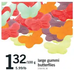 Fortinos LARGE GUMMI BUTTERFLIES offer