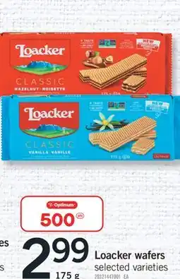 Fortinos LOACKER WAFERS, 175 G offer