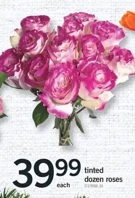 Fortinos TINTED DOZEN ROSES offer