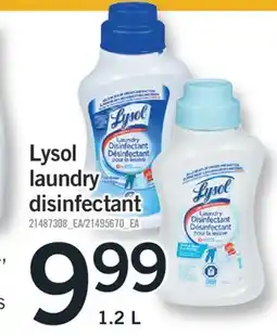 Fortinos LYSOL LAUNDRY DISINFECTANT, 1.2 L offer